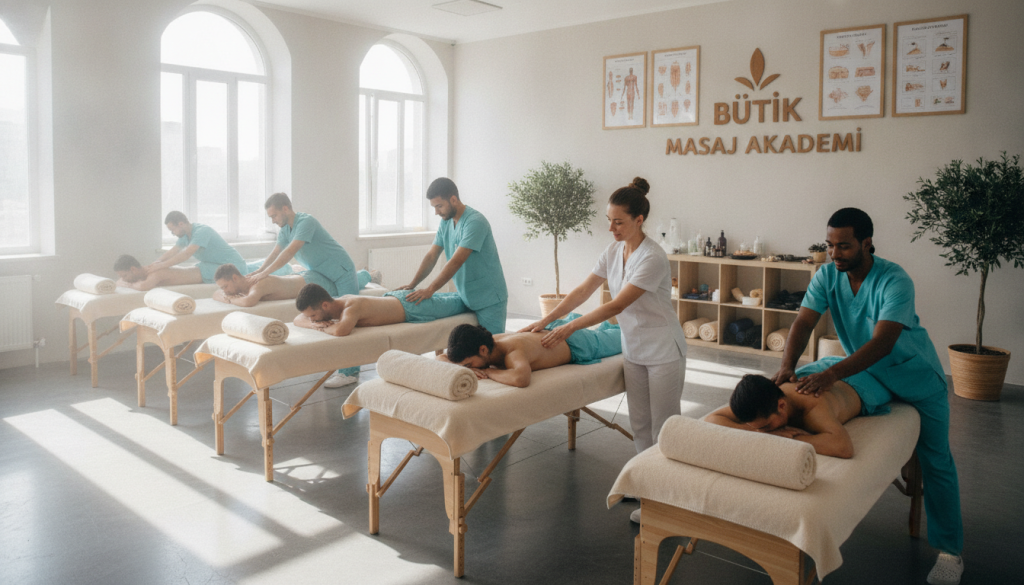 İstanbul masöz yetiştirme kursu eğitim ortamı
